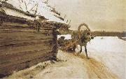 Valentin Serov In Winter china oil painting reproduction